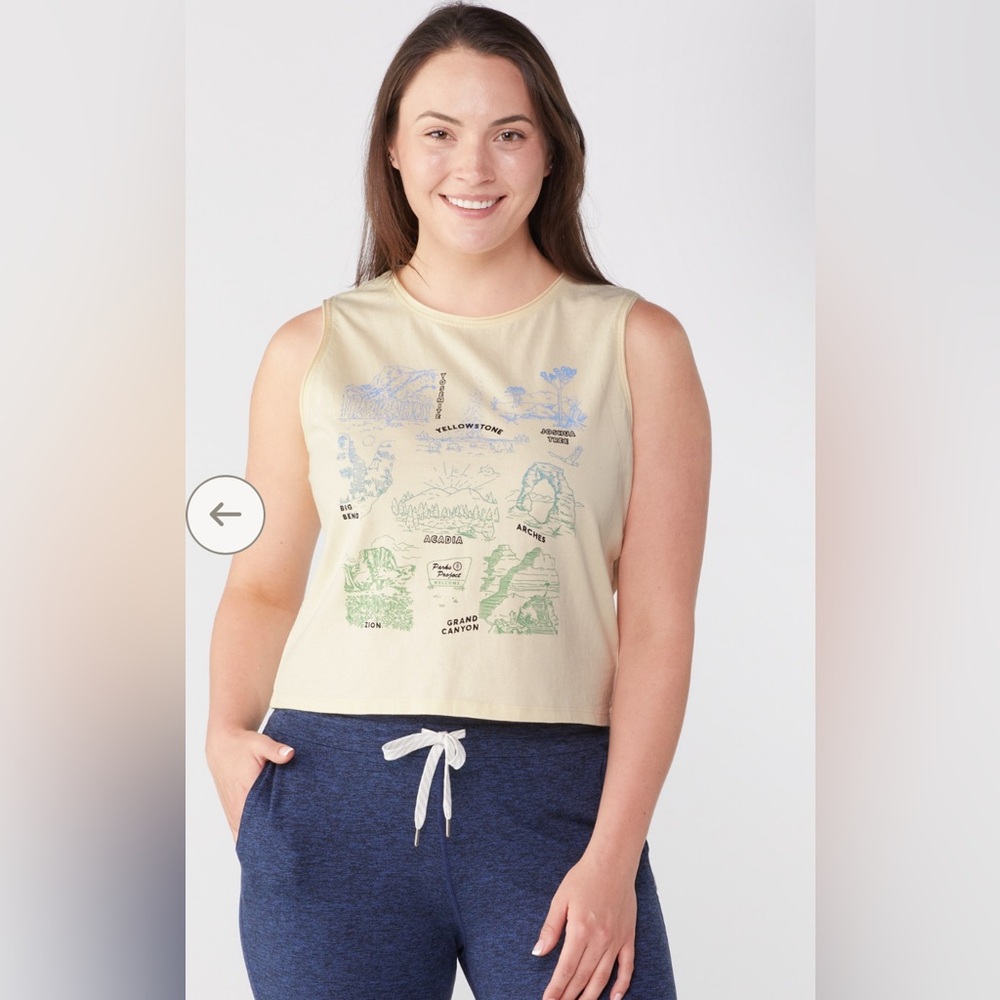 Yellow Parks Project National Park Welcome Tank Top XL
